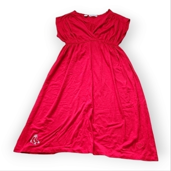Cutter & Buck Red Sox Red Sun Dress M -> Cutter & Buck Red Sox Red Sun Dress M - Picture 1 of 7